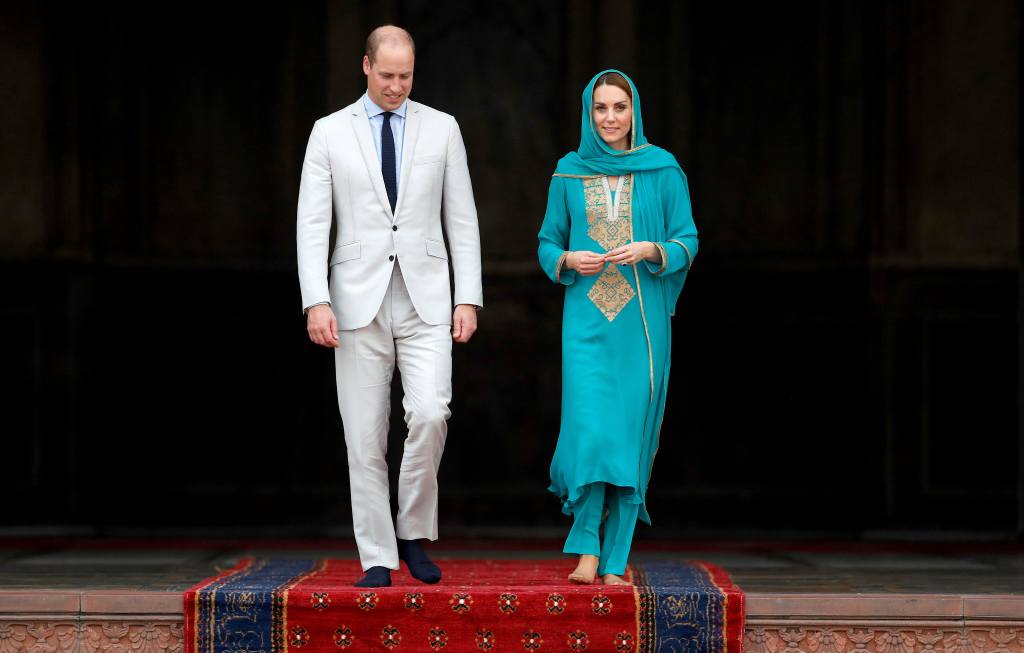 The British Royal Couple Visited Badshahi Masjid On Their Visit To Lahore Today