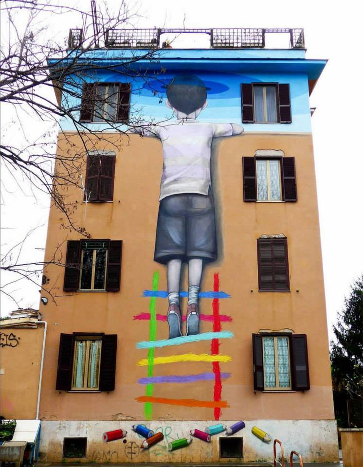 Amazing Wall Art Painting On Building1