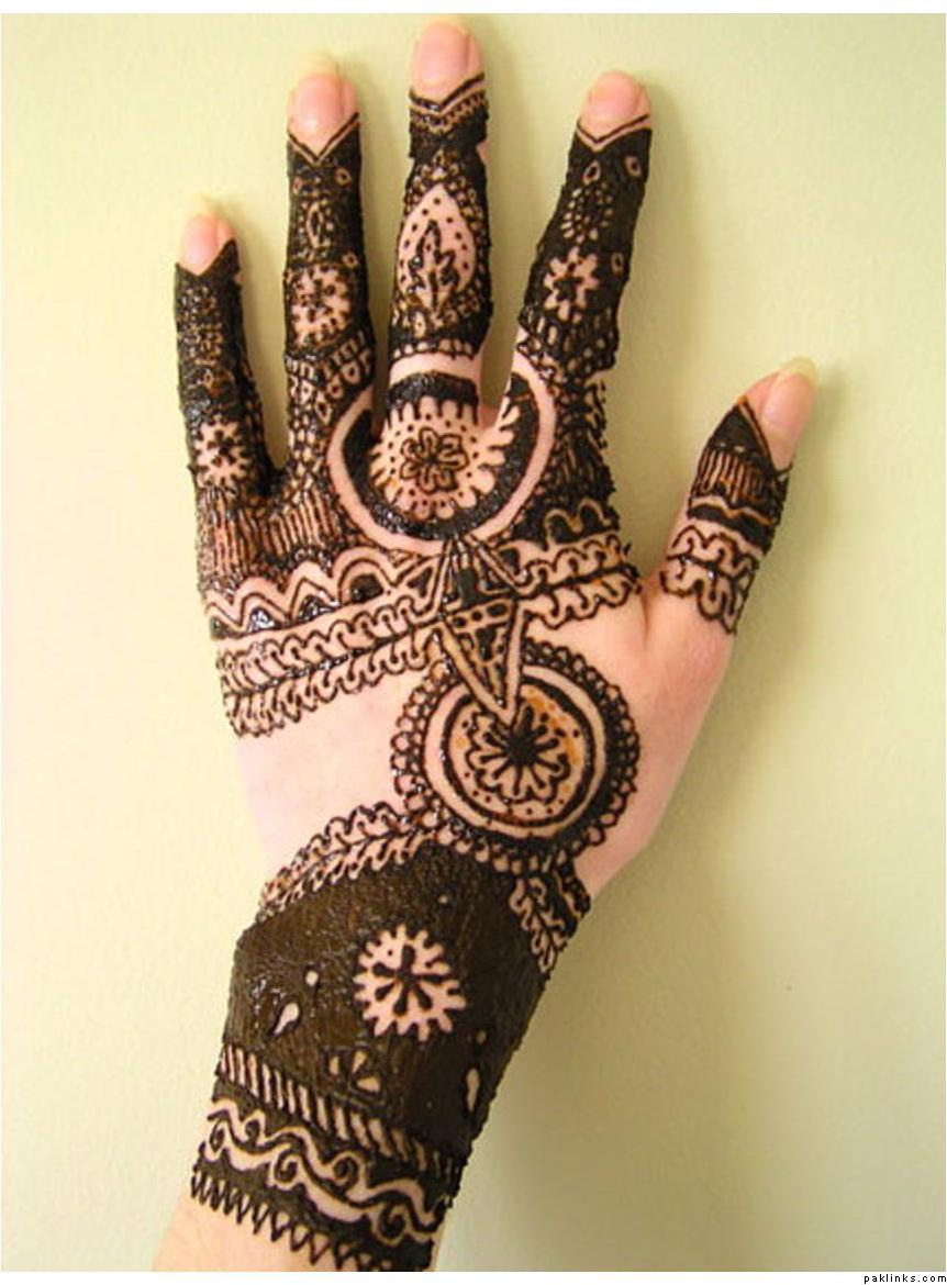 Simple Mehndi Designs For Hands Arabic Style