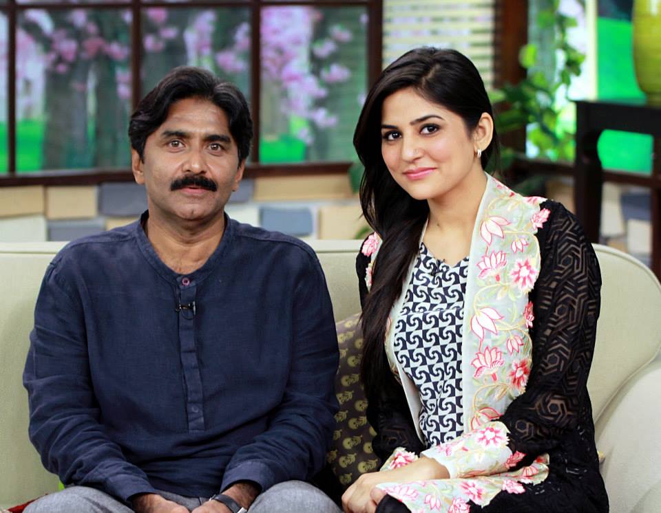 Javed Miandad mit Ehefrau Tahira Saigol 