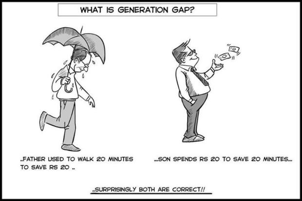 What are the reasons for the generation gap?