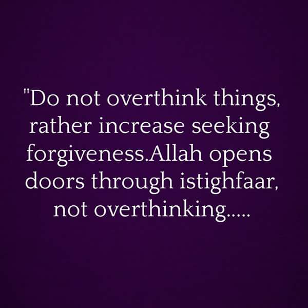 Do Not Overthink Things