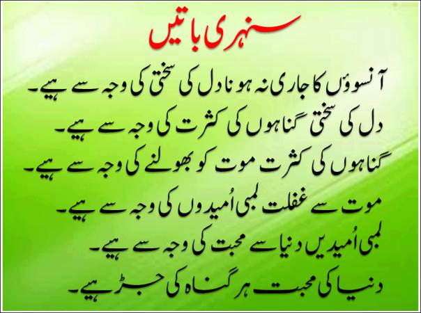 Islamic Golden Words in Urdu