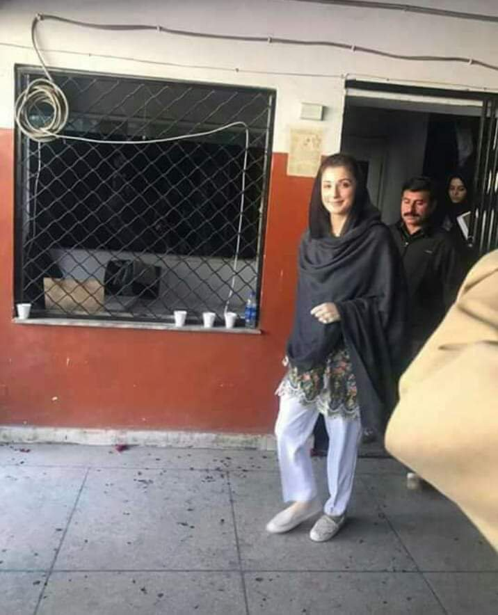 Maryam Nawaz Meets With Father In Jail With Brave Smile