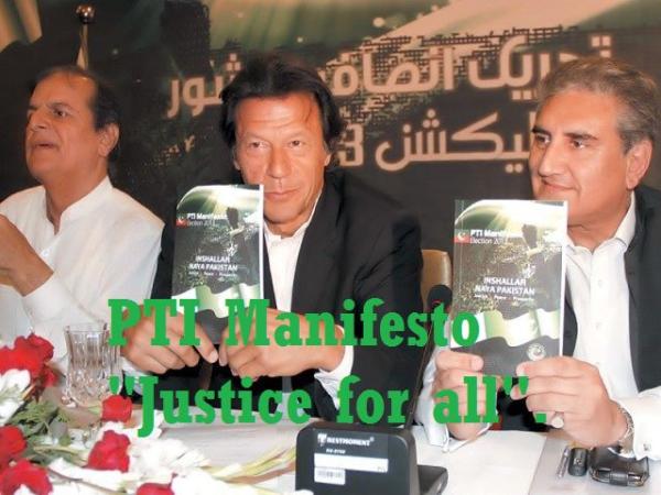 PTI's manifesto - Justice for all