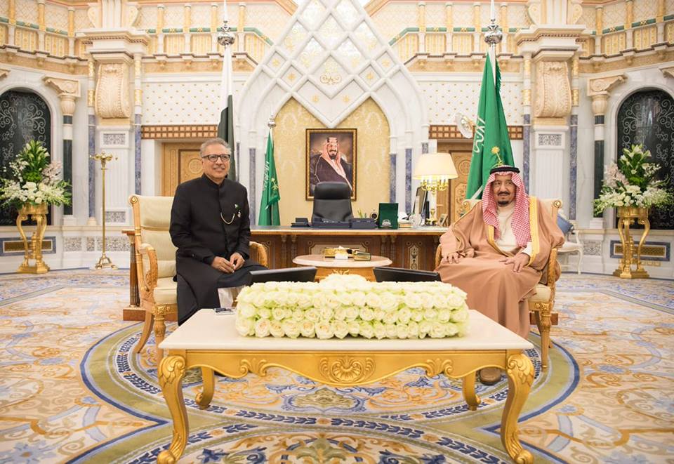 President Arif Alvi Meets With Saudi King Shah Salman