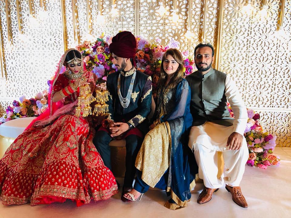 Mr & Mrs Hassan Ali At Their Wedding In Dubai