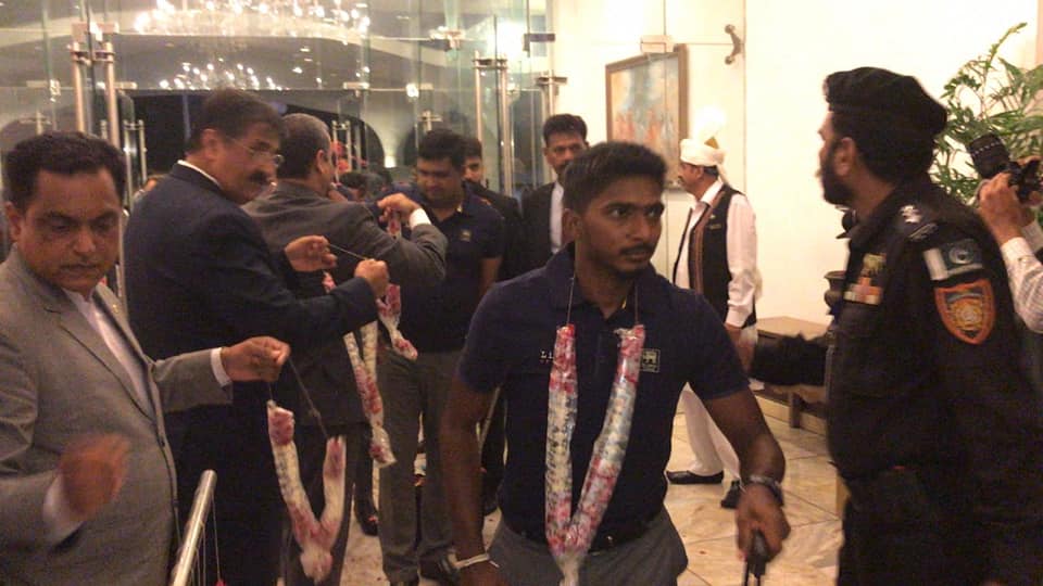 Sri Lankan Team Arrives In Karachi To Play ODI Series Against Pakistan