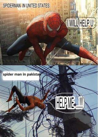 Spider man in Pakistan