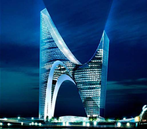 Night View Buliding with stunning lights