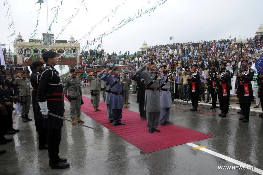 Ceremony Of Pakistan's Independence Day At Pakistan-India Wagah Border