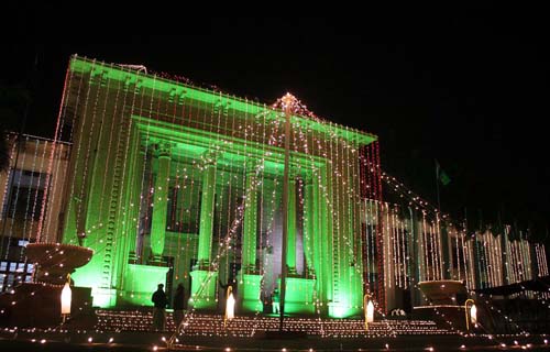 Punjab Assembly Building Decoration On Independence Day