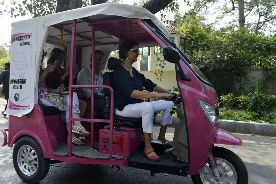 Pink Rickshaw For Women In Lahore Pakistan