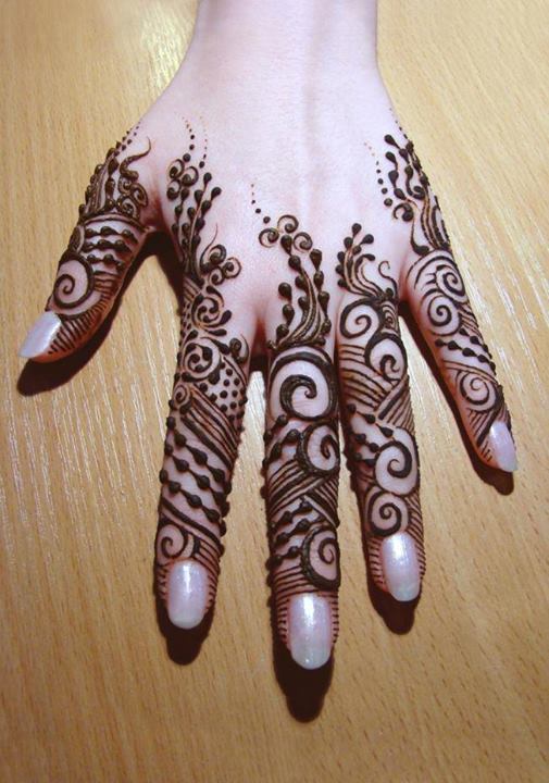 Mehndi Design For Fingers