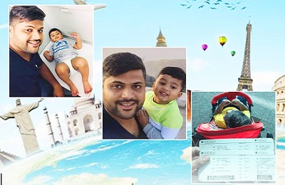 Father Travelling Solo With A Toddler Went Viral On Social Media