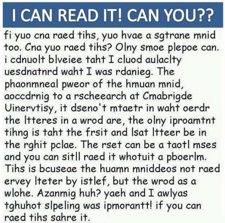 I Can Read It! Can You