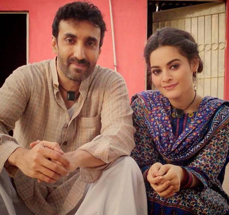 Aamir Qureshi & Minal Khan During Shooting