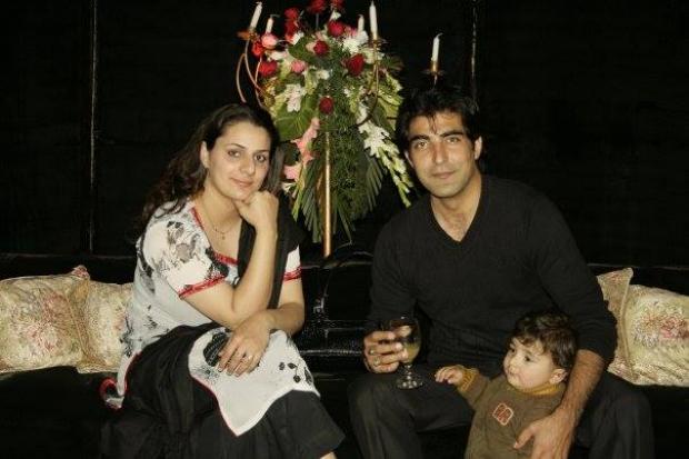 Actor Shamil Khan With Wife And Son