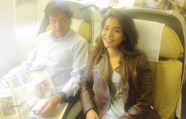Actress Humaima Malik With Imran Khan