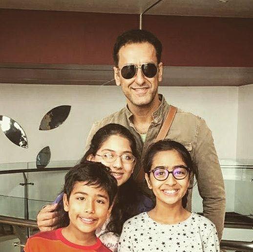 Adnan Jaffar With His Two Nieces & Nephew