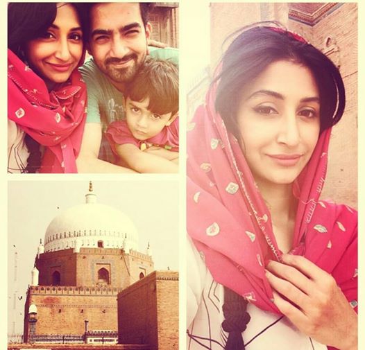 Ali Safina with wife Hira Taren in Multan