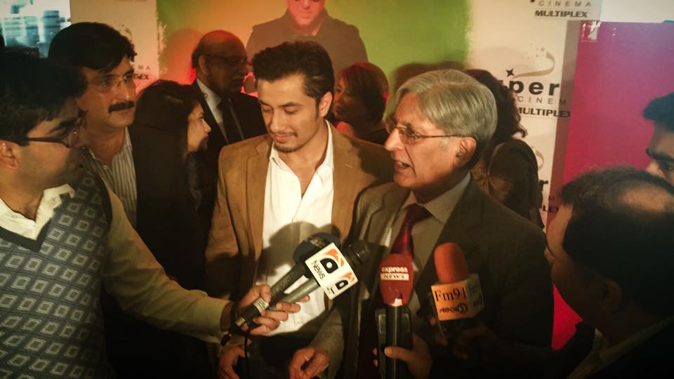 Ali Zafar With Chaudhry Aitzaz Hussain