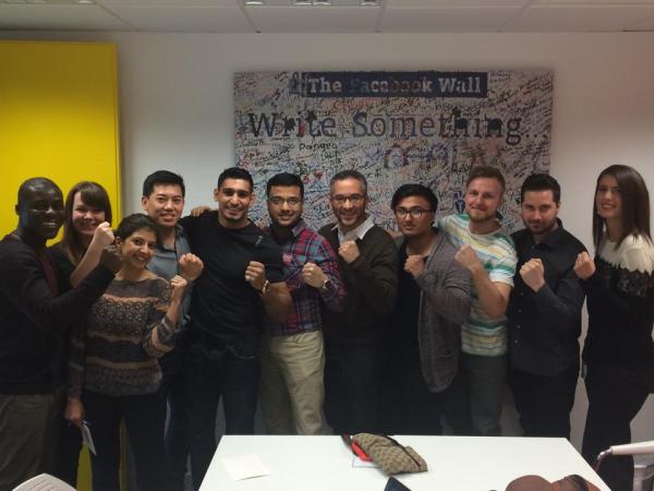 Amir Khan At FAcebook HQ London