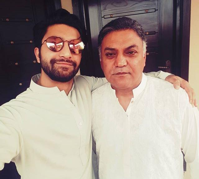 Asif Raza With His Son Ahad Raza