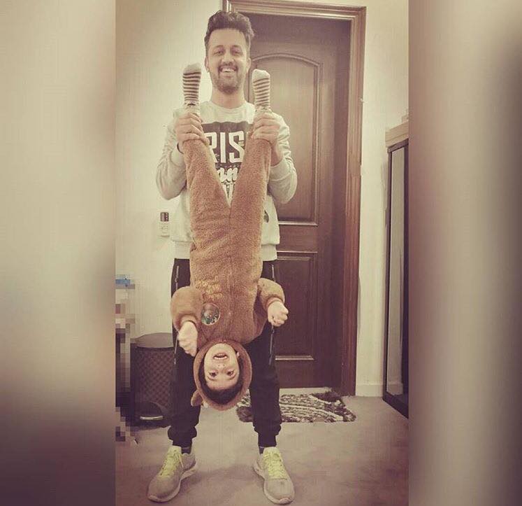 Atif Aslam Having A Good Time With His Son