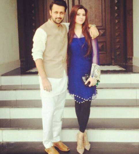 Atif Aslam With Wife Sarah Eid Day Picture