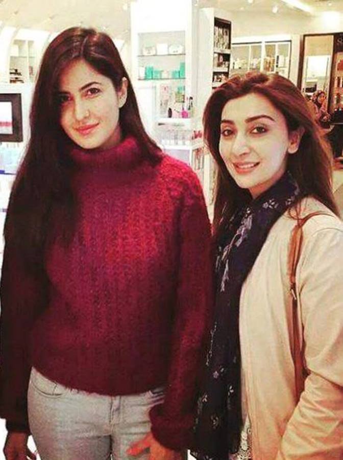 Ayesha Khan With Katrina Kaif in London