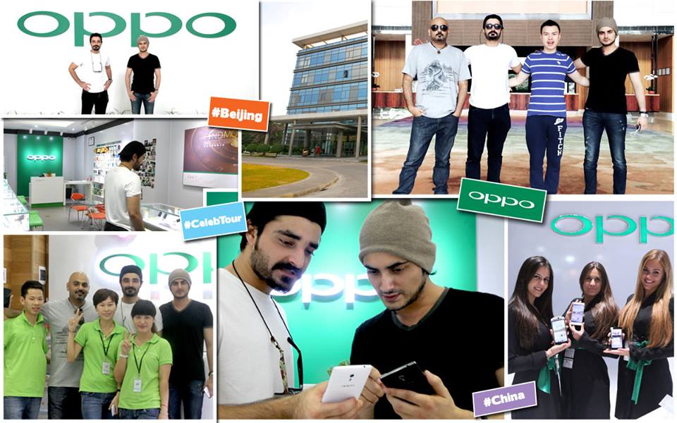 Bilal Lashari And Hamza Ali Abbasi Visited OPPO