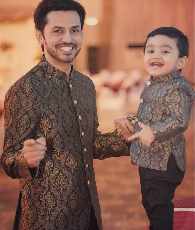 Bilal Qureshi With His Son Sohaan