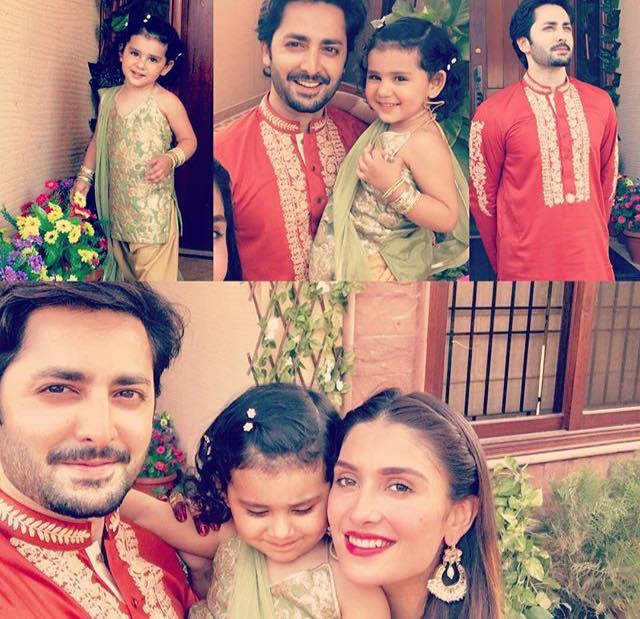 Danish & Ayeza With Daughter On 2nd Day Of Eid