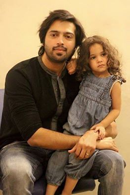 Fahad Mustufa With His Daughter