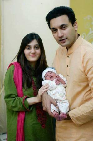 Faiq Alvi With Wife & Newly Born Baby 
