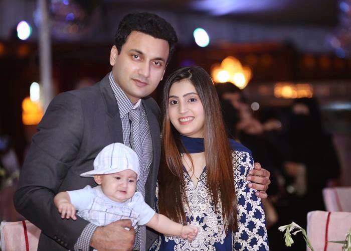 Faiq Khan With His Wife And Cute Son