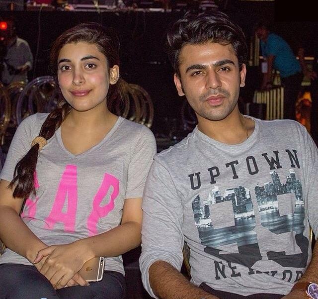 Farhan And Urwa At Rehearsals Of Lux Style Awards 2015