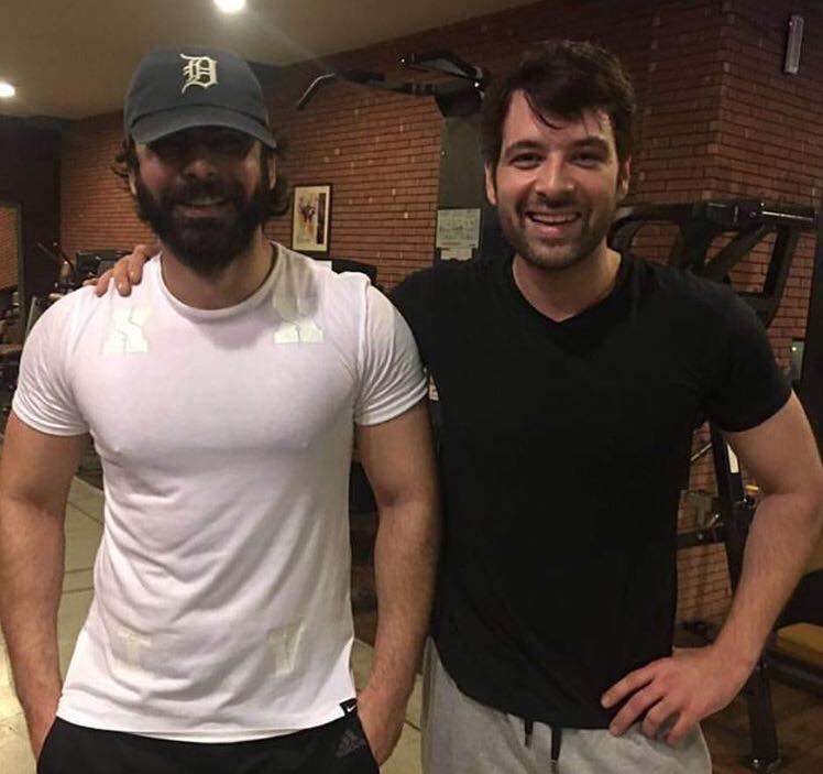 Fawad Khan & Mikaal Zulfiqar At The Gym