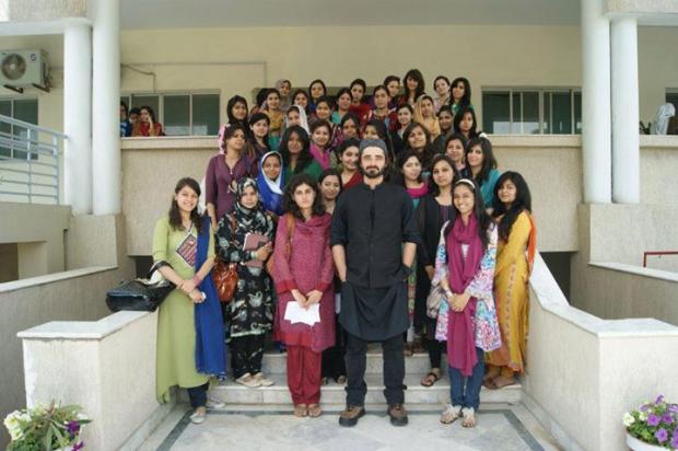 Hamza Ali Abbasi At University Of Rwp Girls For Acting Workshop