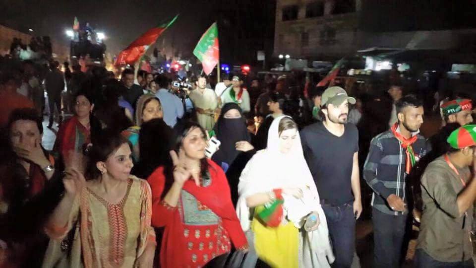 Hamza Ali Abbasi Once Again At PTI Jalsa