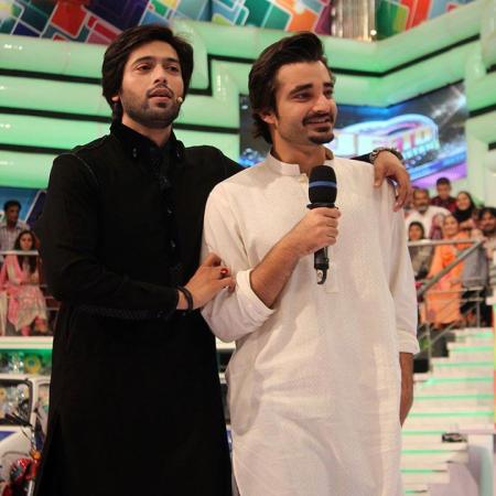 Hamza Ali Abbasi with Fahad Mustafa in Jeeto Pakistan
