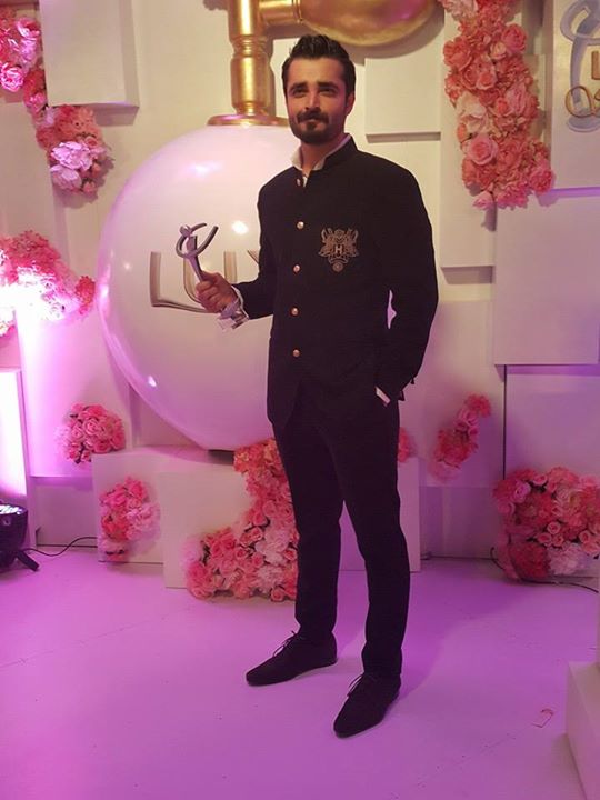 Hamza got Best Actor at the Lux Style Awards