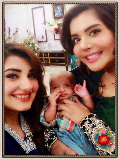 Javeria With Nida And Her Son Behlaj