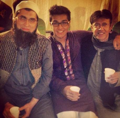 Junaid Jamshed With Asim Azhar 