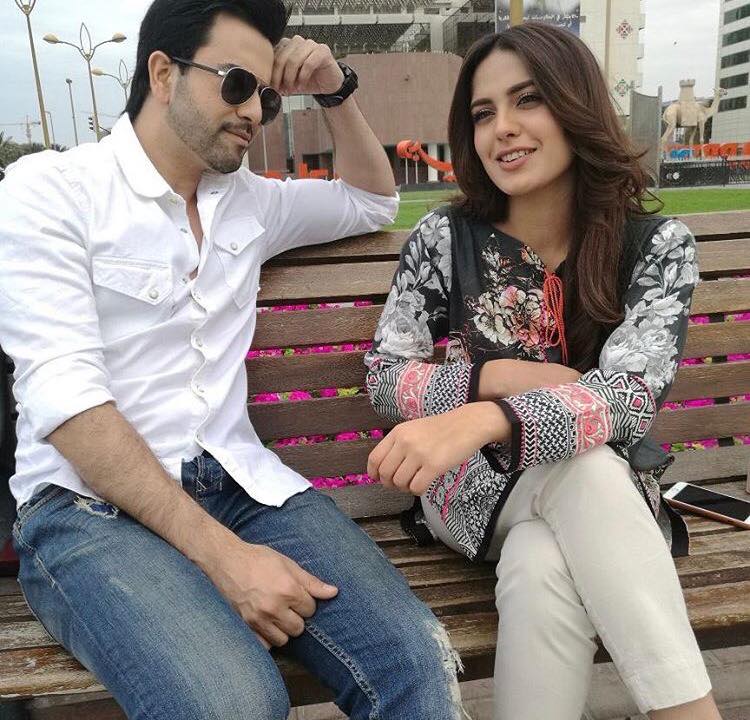 Junaid Khan & Iqra Aziz During Shooting