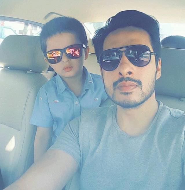 Kanwar Arsalan With His Son Almir