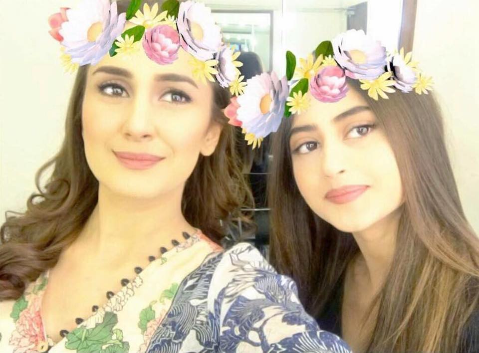 Kubra Khan & Sajal Aly Click A Selfie Together