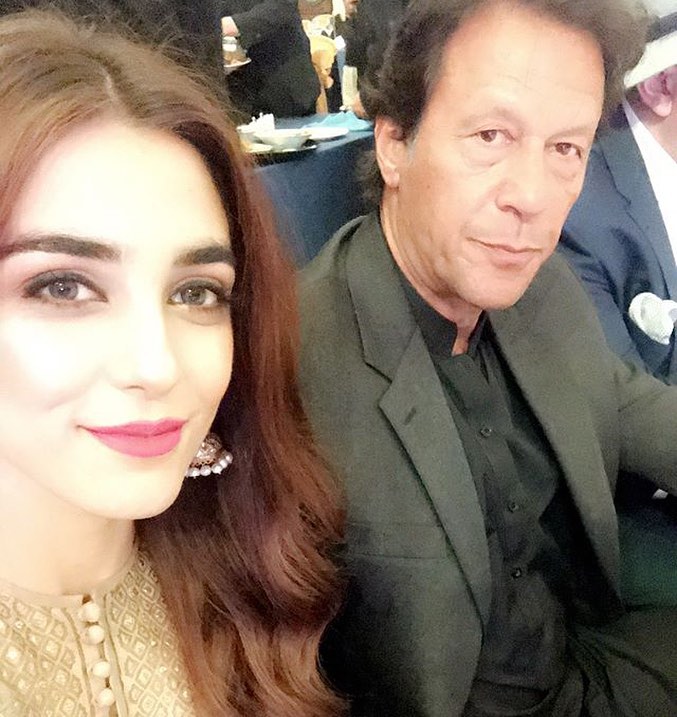 Maya Ali Selfie With Imran Khan