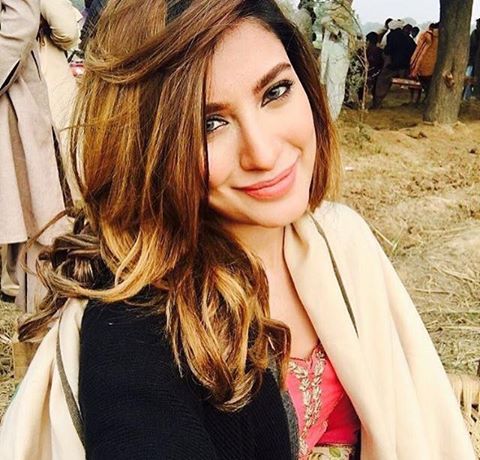 Mehwish Hayat On The Sets Of Her Upcoming Film